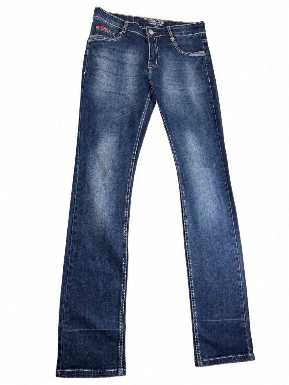Lee Cooper Men's W32 L34 Skinny Leg Blue Denim Jeans